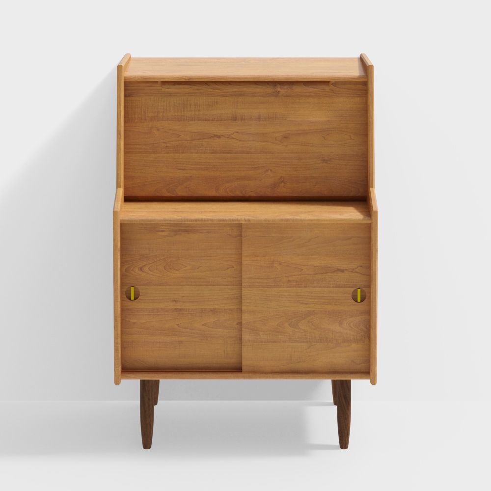 Vintage Style Storage Cabinet 3D model