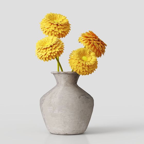 Sunshine Vase 3D model for Creative Designs