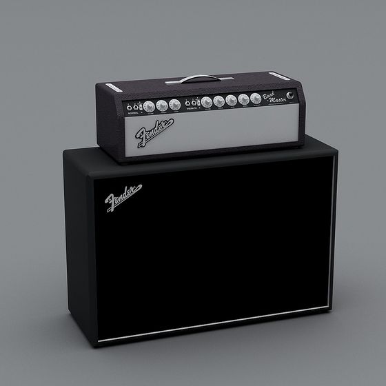 Fender Band-Master Amplifier 3D model for Creative Projects