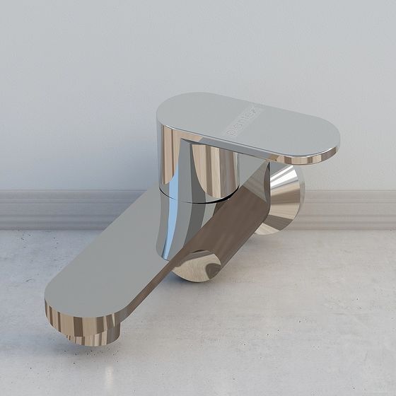 Streamlined Faucet 3D model