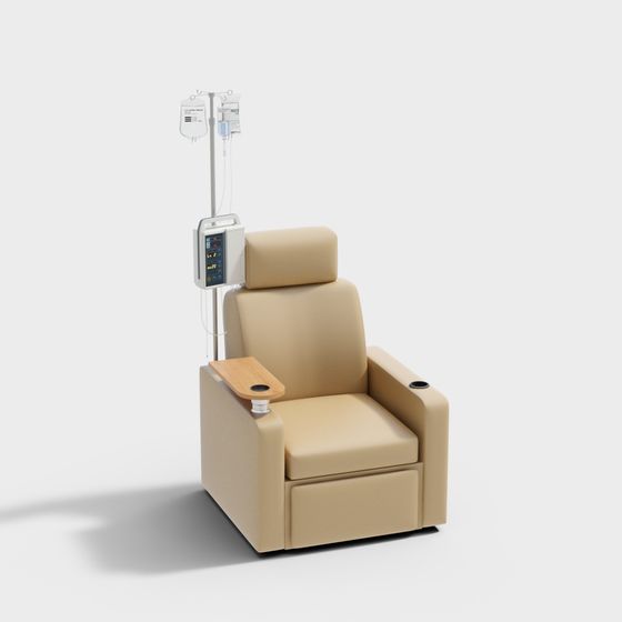 Stylish Nursing Chair 3D model for Healthcare Environments