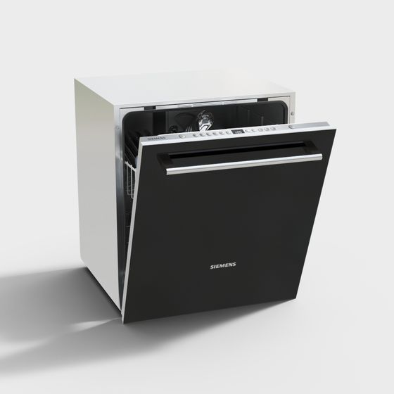 Sleek Siemens Dishwasher 3D Model for Modern Design