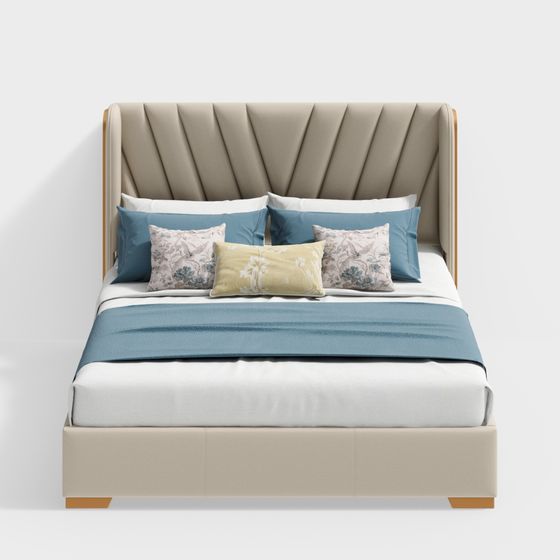 Giường đôi sang trọng nhẹ nhàng BQ-6210-A