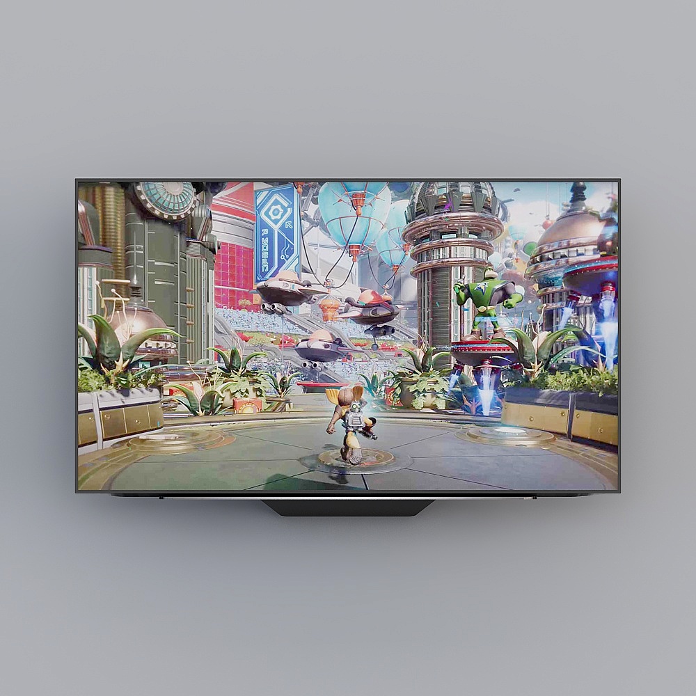 Cyber Cityscape 3D model