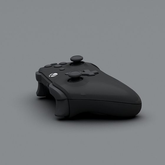 Stylish Low-Poly Game Controller 3D model