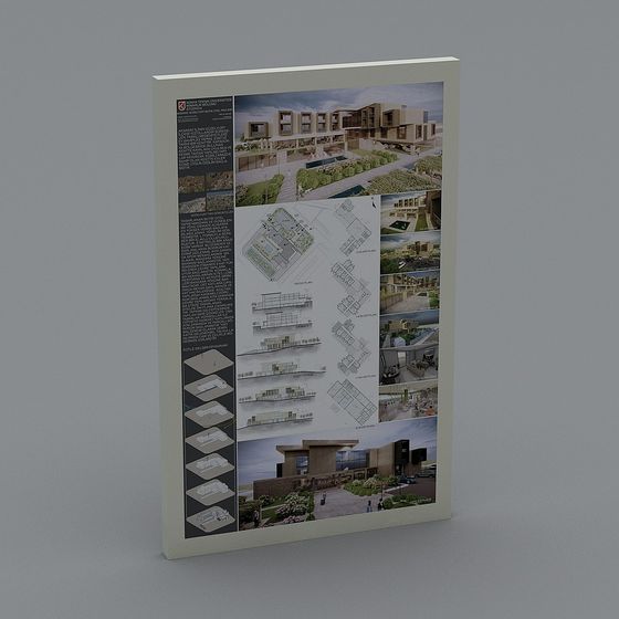 Unique Modern Luxury Hotel 3D model