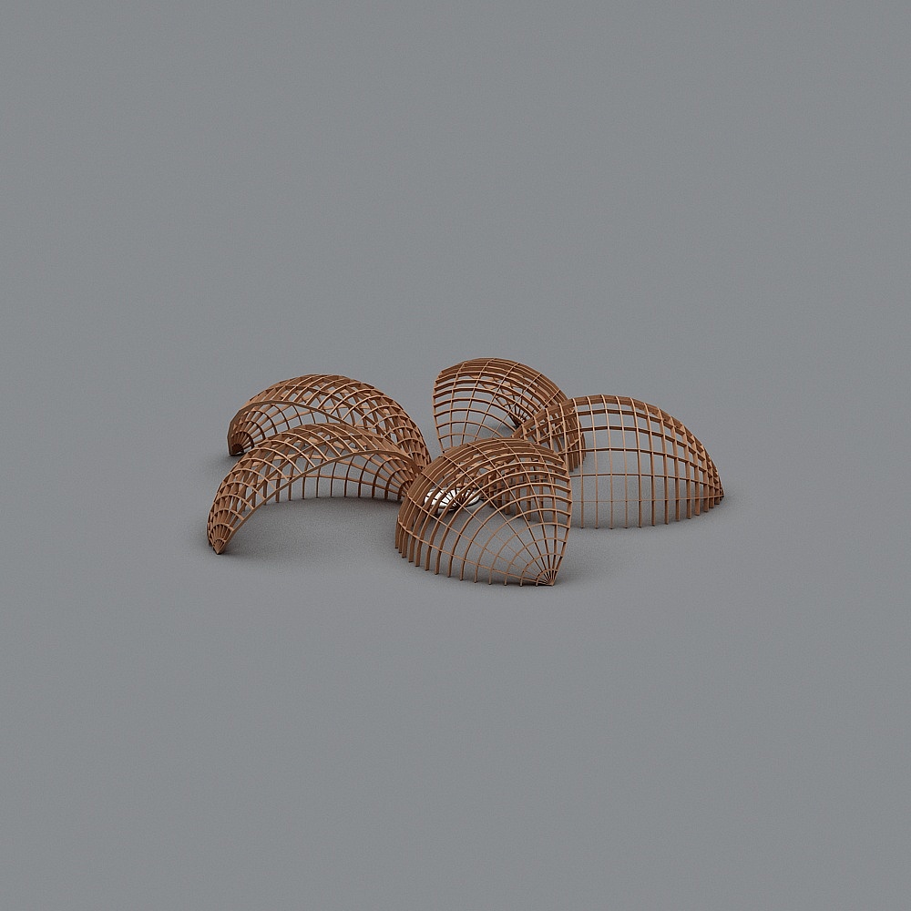 Futuristic Wings 3D model