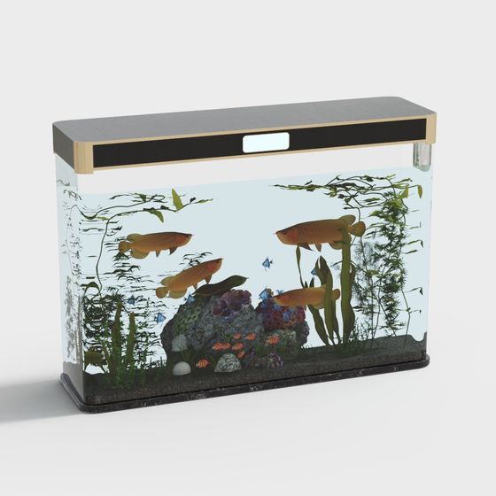 Stylish Aquarium 3D model for Modern Design
