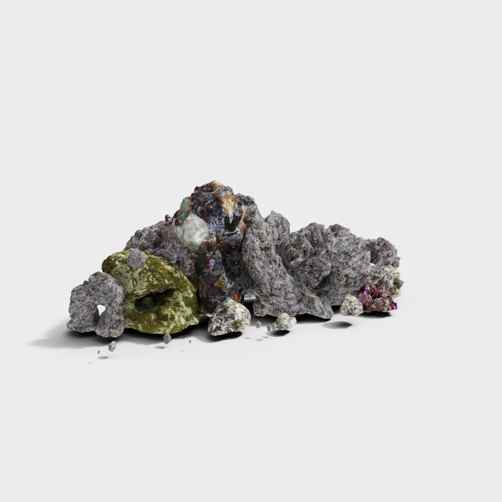 Hòn non bộ bể cá hiện đại