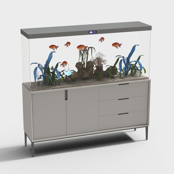 Modern Aquarium 3D model for Creative Projects
