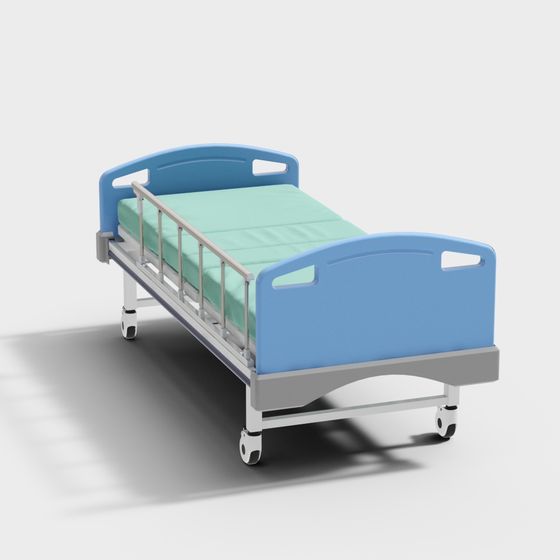 Minimalist Medical Bed 3D model for Creative Projects