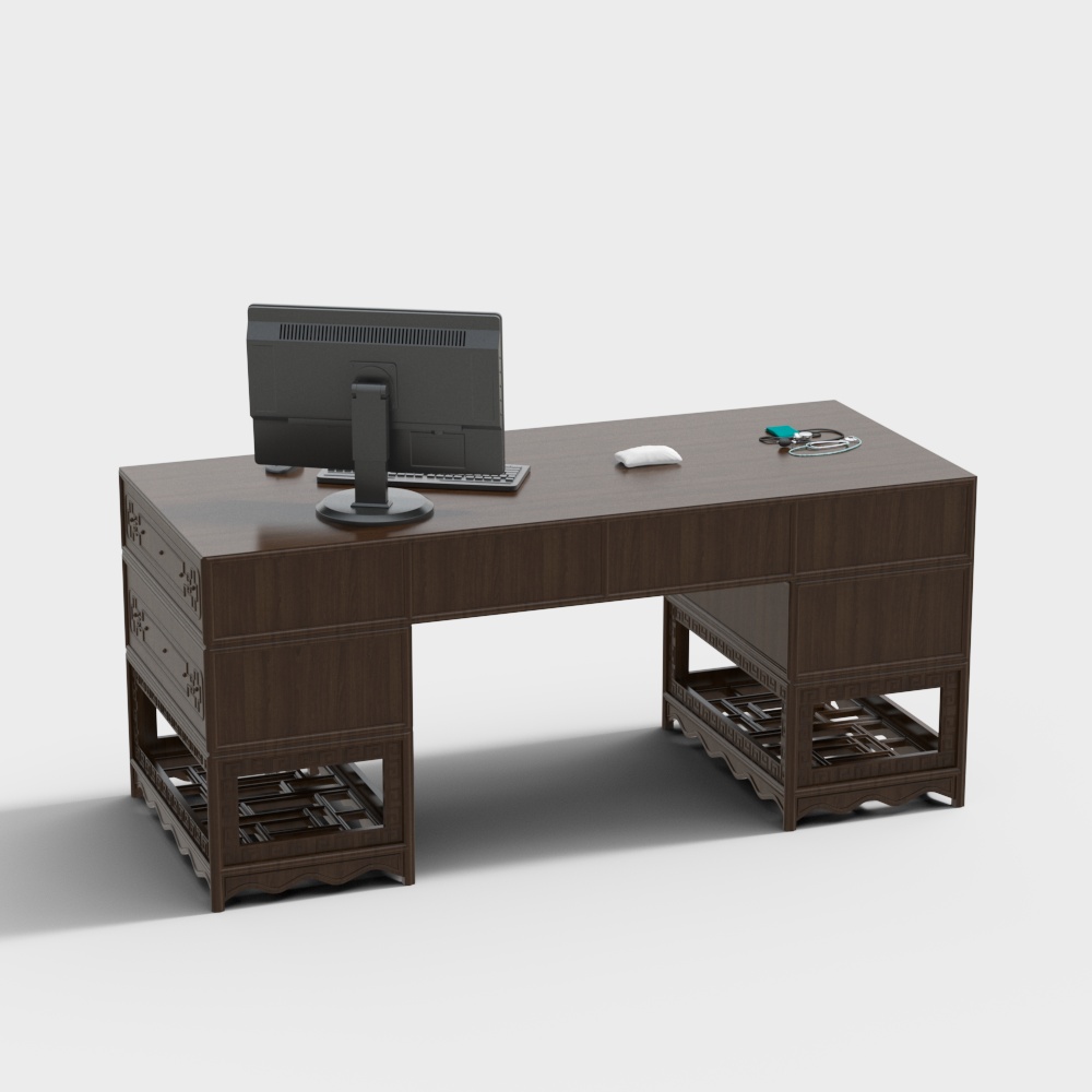 Chinese-style clinic reception table