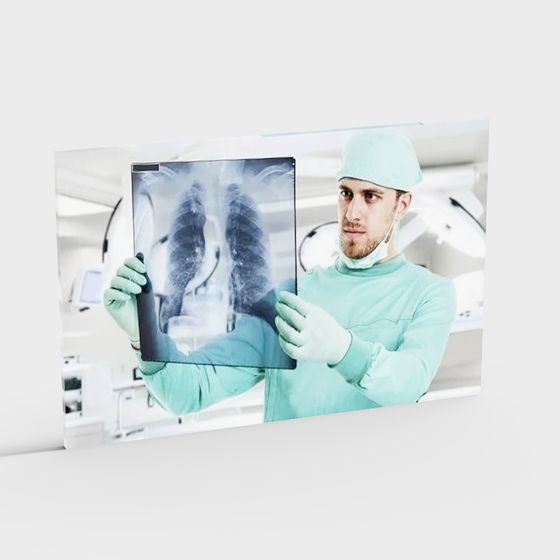 Life-like 3D Model of Doctor's X-ray Perspective