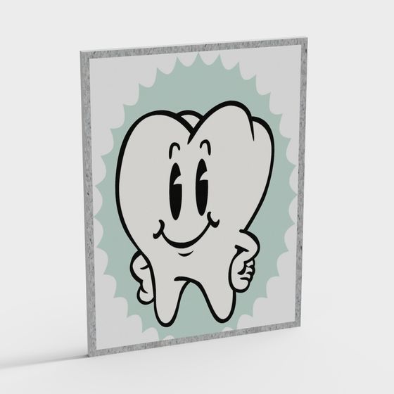 Happy Tooth 3D model