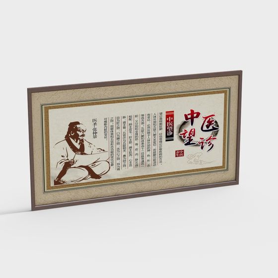 Traditional Chinese Medicine Diagnosis 3D Model