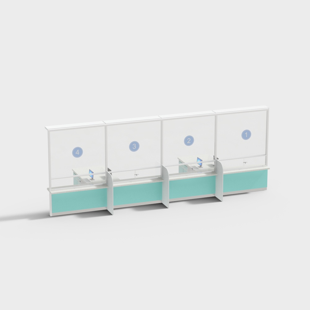 Estación de vacunación y extracción de sangre intramuscular del hospital moderno