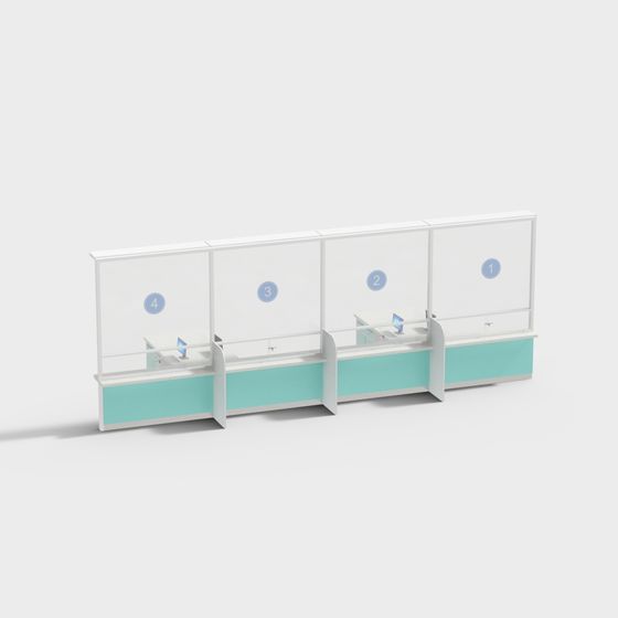 Estación de vacunación y extracción de sangre intramuscular del hospital moderno