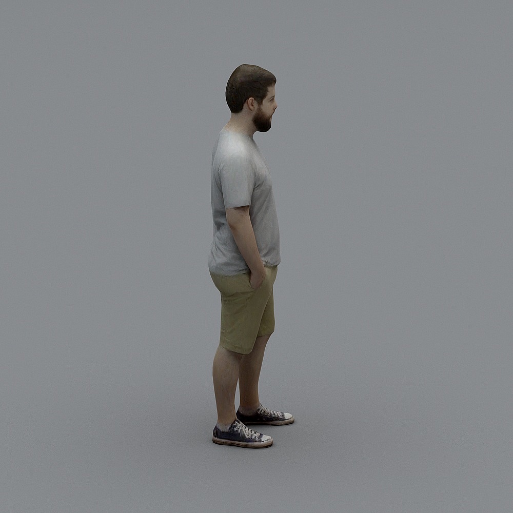 Stylish Low-Poly 3D Character Model for Creative Projects