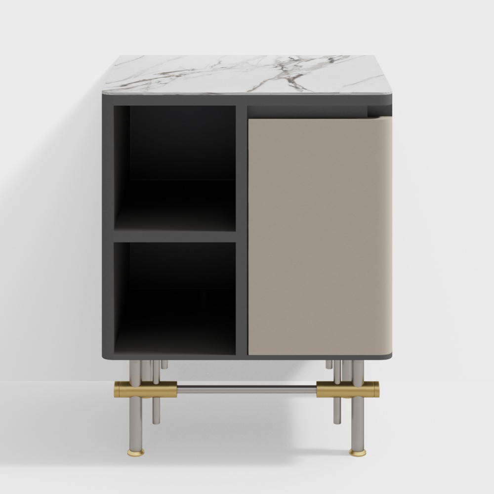 City Corner Side Cabinet 3D model