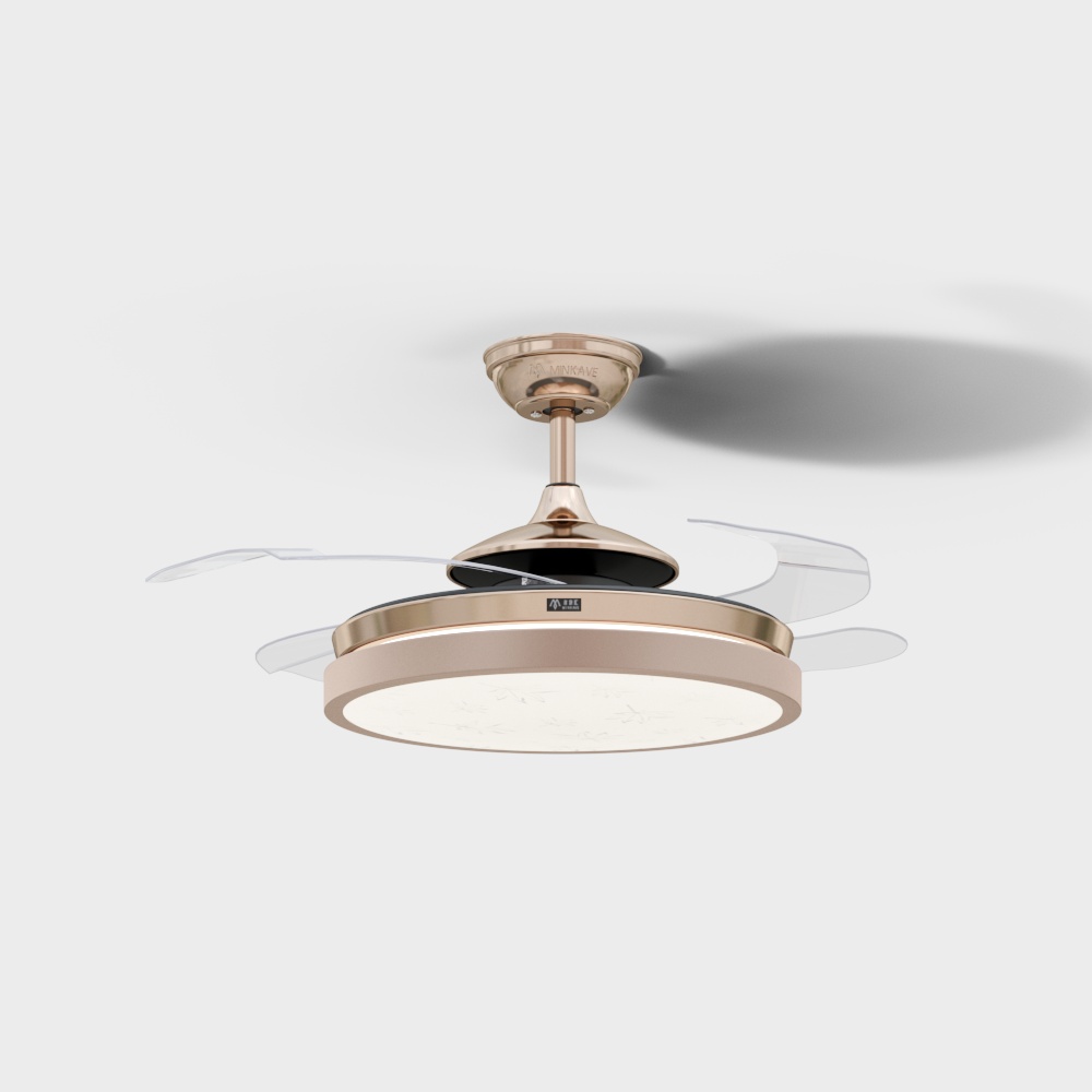 Famous Home Hui-Light Luxury Series-Invisible Ceiling Fan Light-K48-A114FG