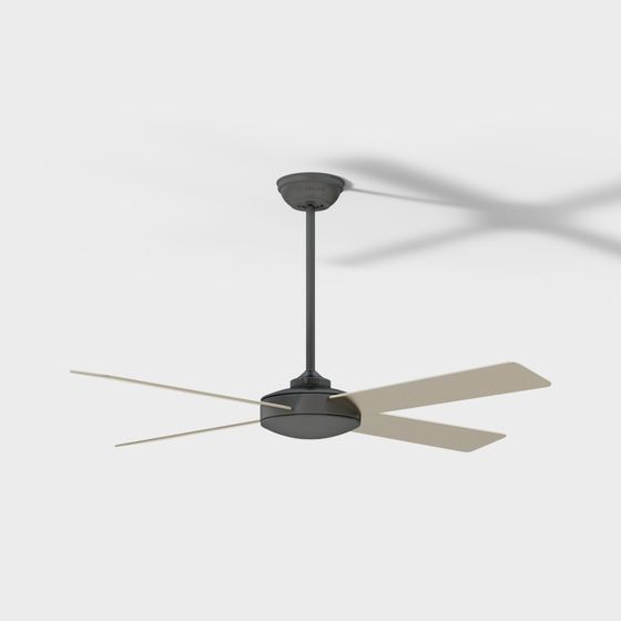 Elegant Minimalist Ceiling Fan 3D model