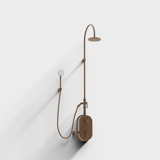 Modern Minimalist Shower System 3D model