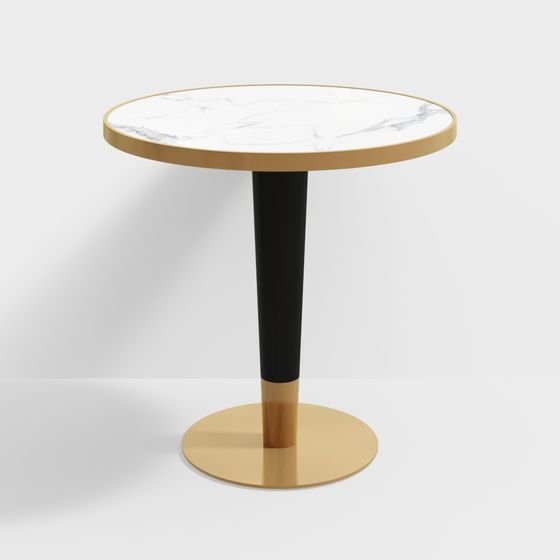 Stylish Low Polygon Round Table 3D model