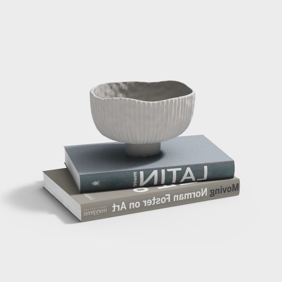 Artistic Low-Poly 3D Bowl Model for Interiors and Games