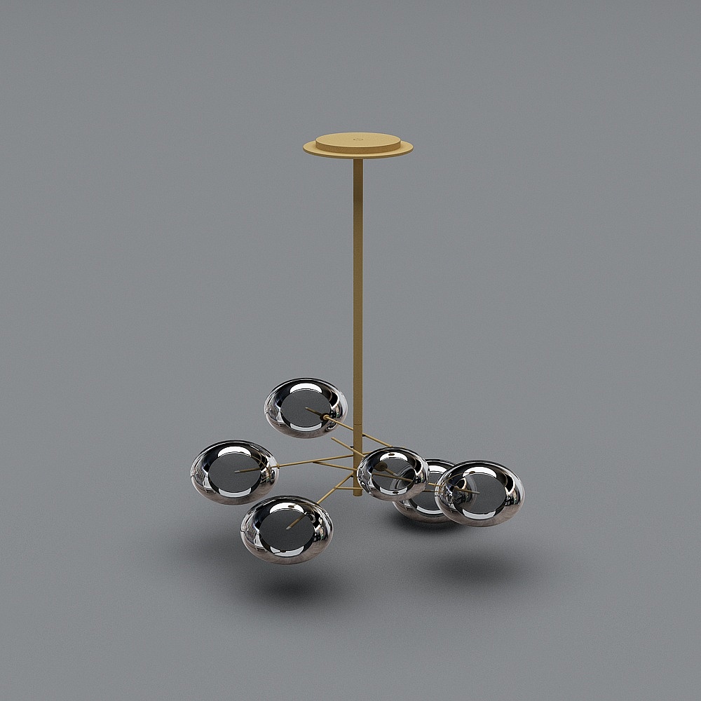 Flowing Light 3D Model for Modern Interiors