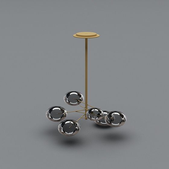 Flowing Light 3D Model for Modern Interiors