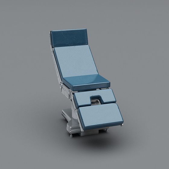 Low-Polygon Surgical Chair 3D model for Medical Environments