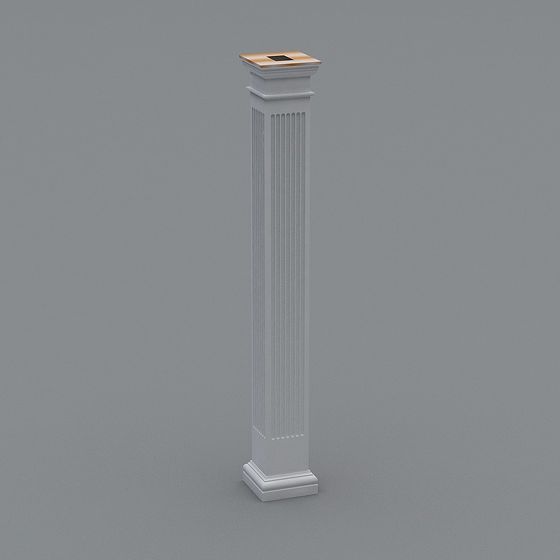 Low-Polygon Roman Column 3D model