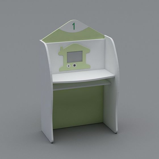 Playful Desk 3D model for Imaginative Environments