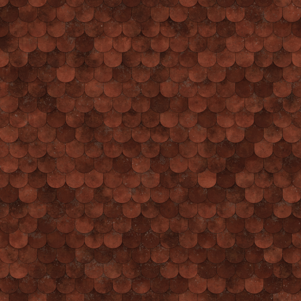 Painted pottery tile