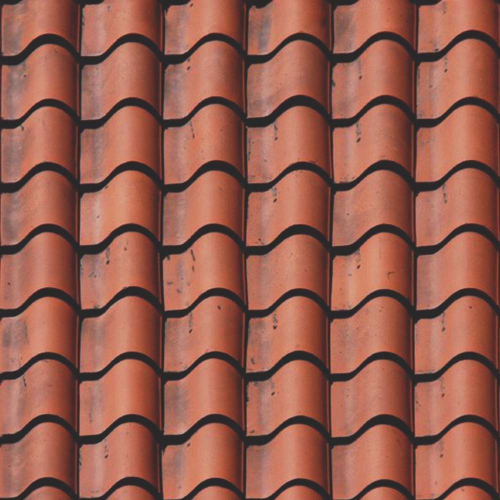 Painted pottery tile