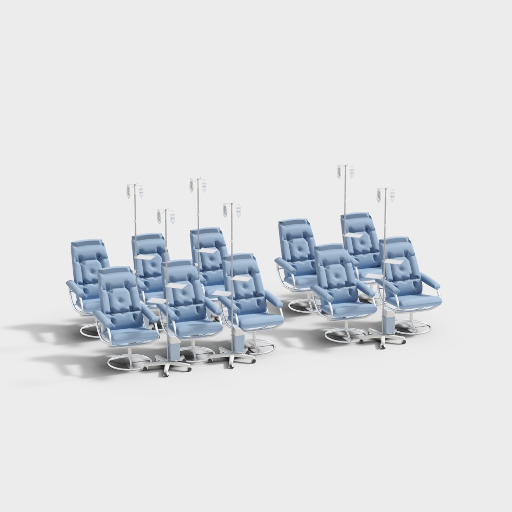 Zone d'infusion d'hôpital moderne