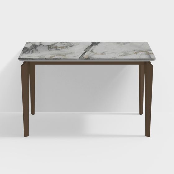 Elegant Marble Dining Table 3D model