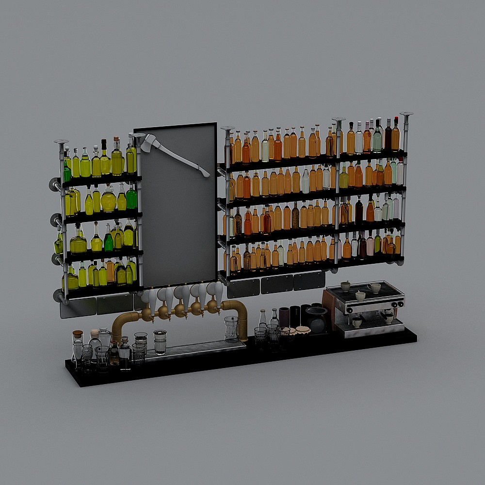 Contemporary Bar 3D model for Modern Design