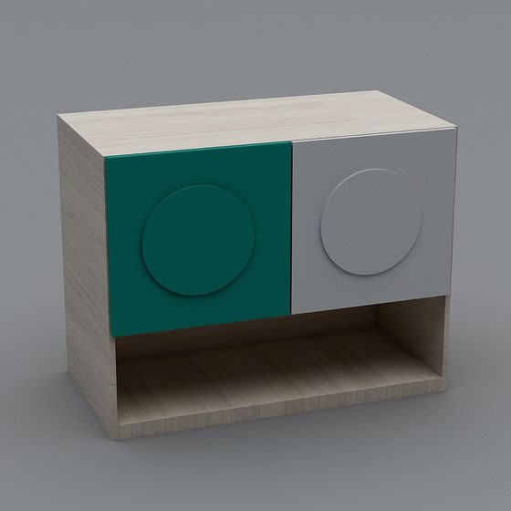 Urban Corner Cabinet 3D model for Modern Interiors
