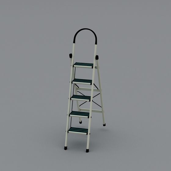 Stylish Low-Poly Ladder 3D model for Creative Projects