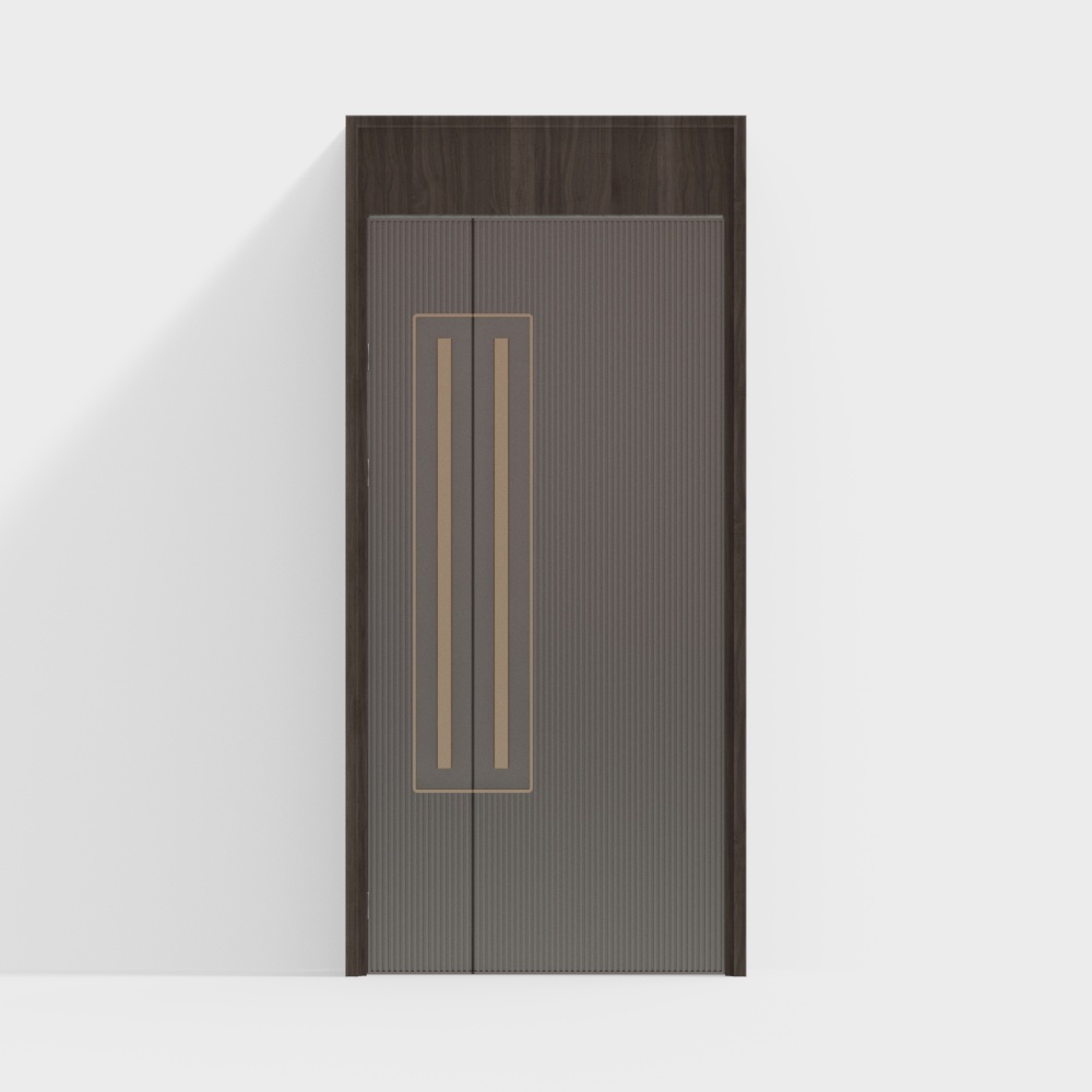 Modèle 3D d'entrée de salon salle à manger gris premium moderne ID-11927269