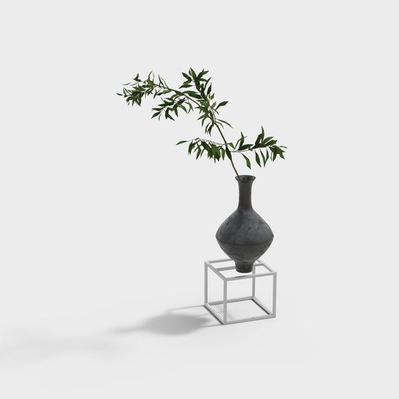 Modern Minimalist Vase 3D model for Creative Spaces