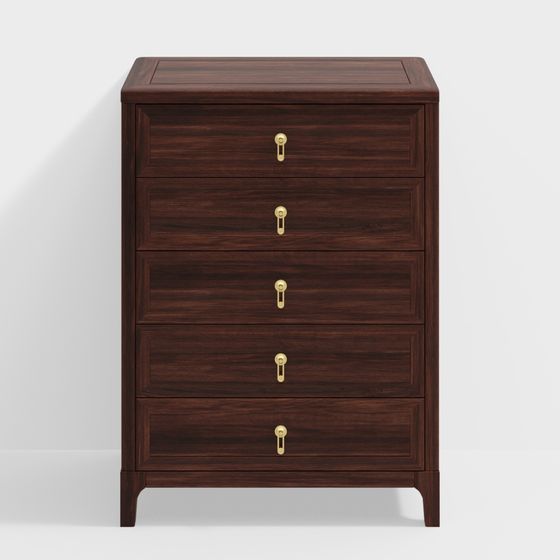 Vintage Chest of Drawers 3D model