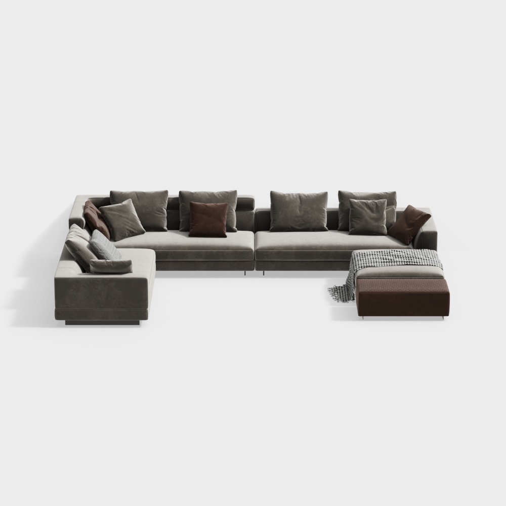 MasaSanty/Massa Saint-Modern Fabric Multiplayer Sofa 1566232 Combination Sofa 3