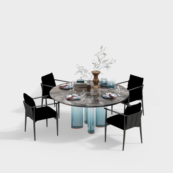 Urban Dining Table 3D model
