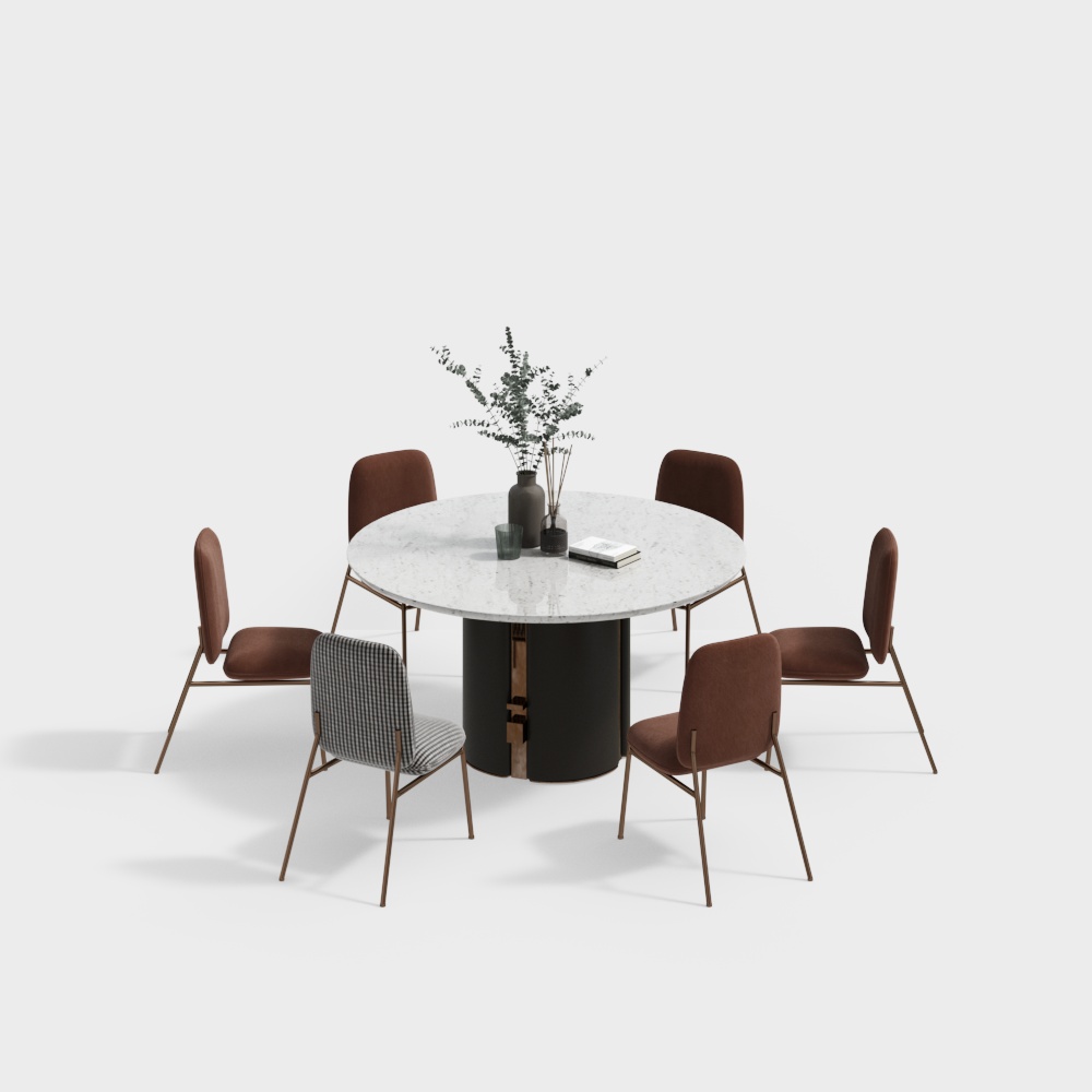 Combinaison de table ronde