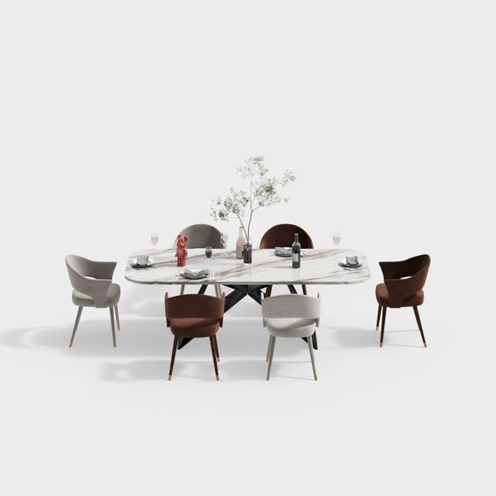 โต๊ะและเก้าอี้รับประทานอาหารรวม