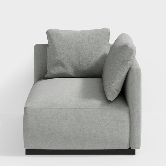 Stylish Low-Polygon 3D Sofa Model