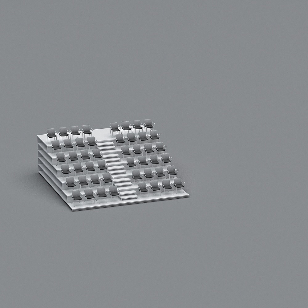 Tiered Conference Hall 3D model
