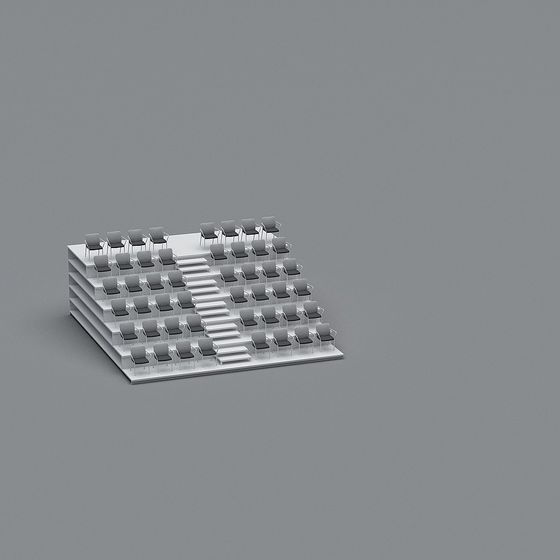 Tiered Conference Hall 3D model